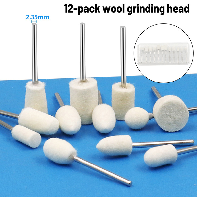 New 12 Pcs Wool Polishing Head - Science Bob review and price