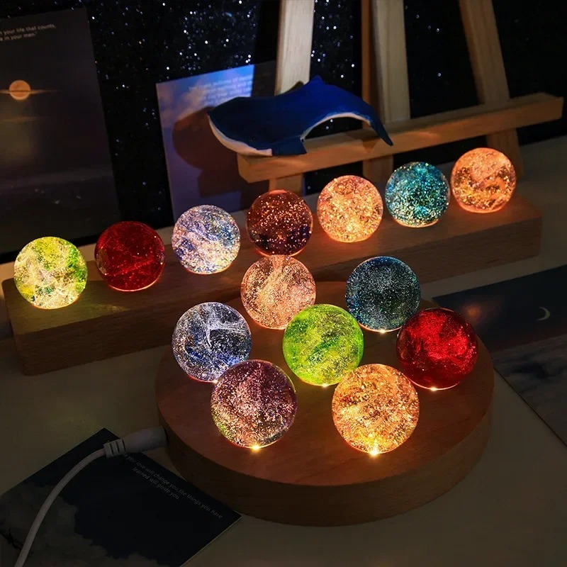 4/6/8cm Fantasy Colorful Glass - Solar System Orrery review and price