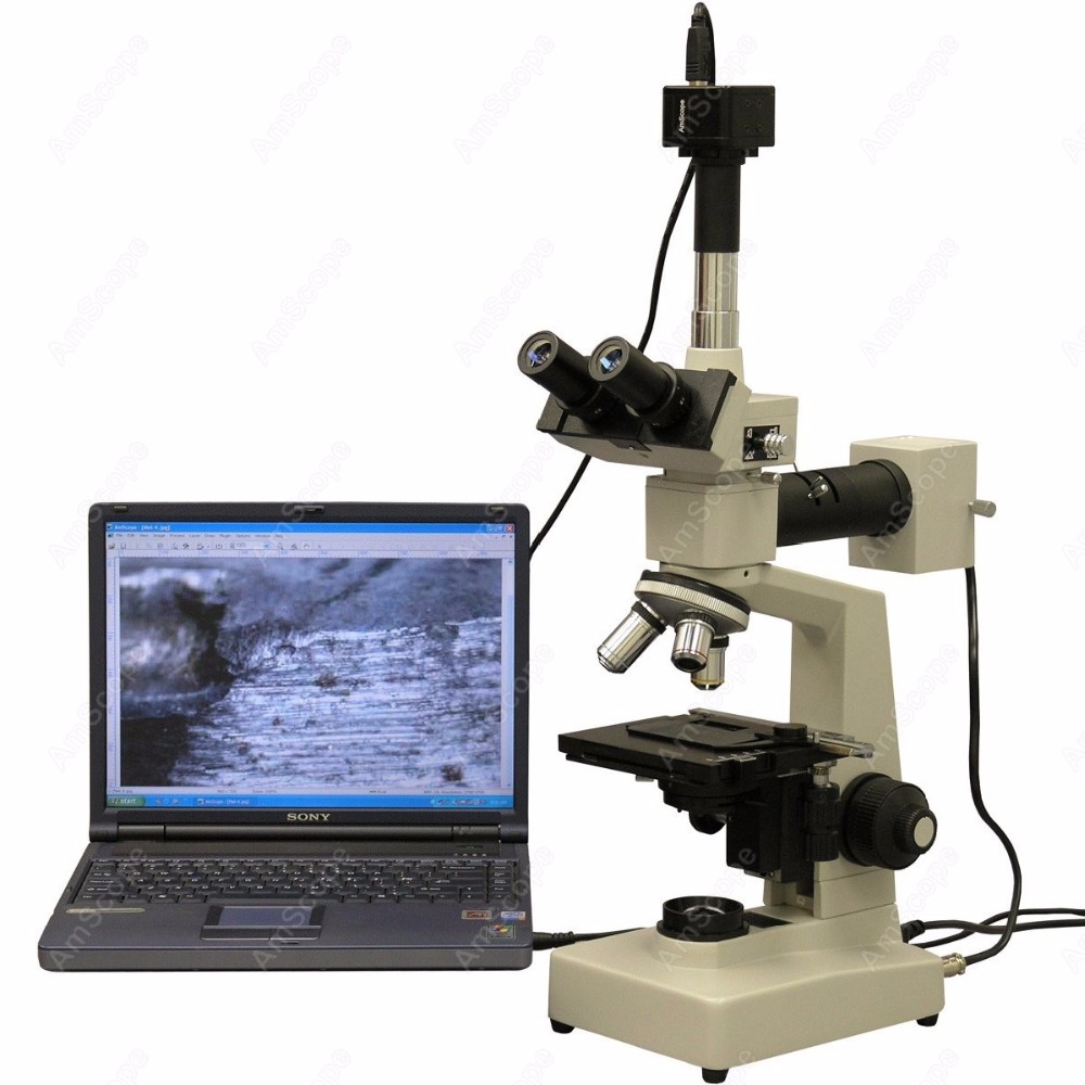 AmScope Metallurgical Trinocul - Microscope Compound 40X review and price