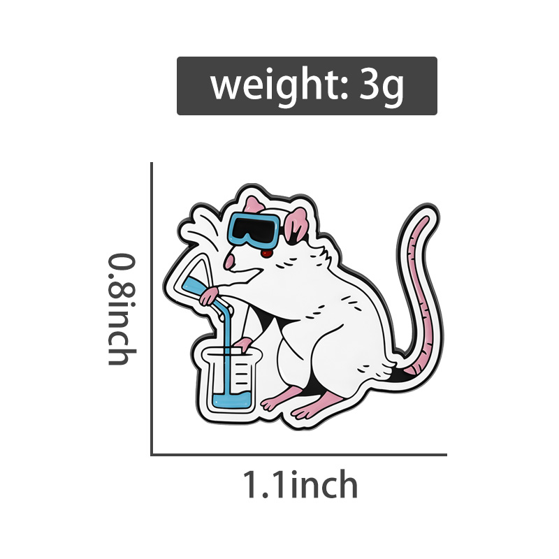 Cartoon Lab Rat Enamel Pins Sc - Science Buddies review and price
