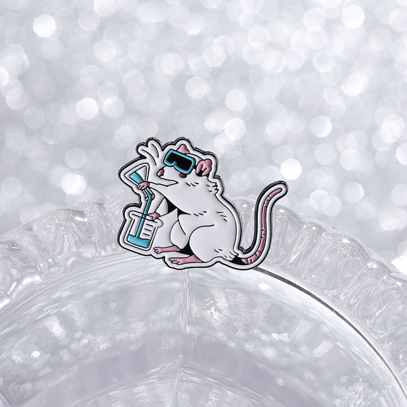 Cartoon Lab Rat Enamel Pins Sc - Science Buddies review and price