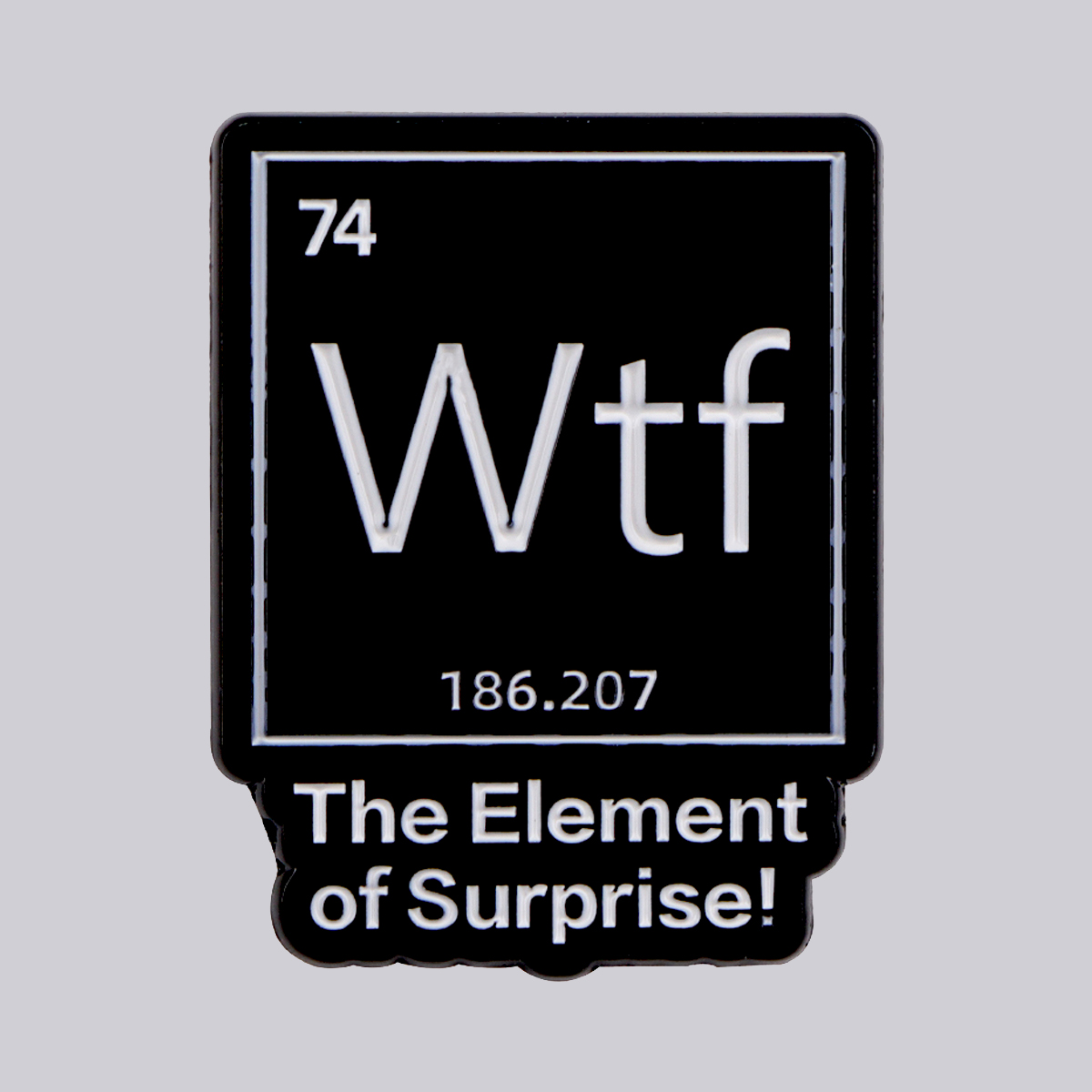 Chemical Element 74 Enamel Pin - Science Bob review and price