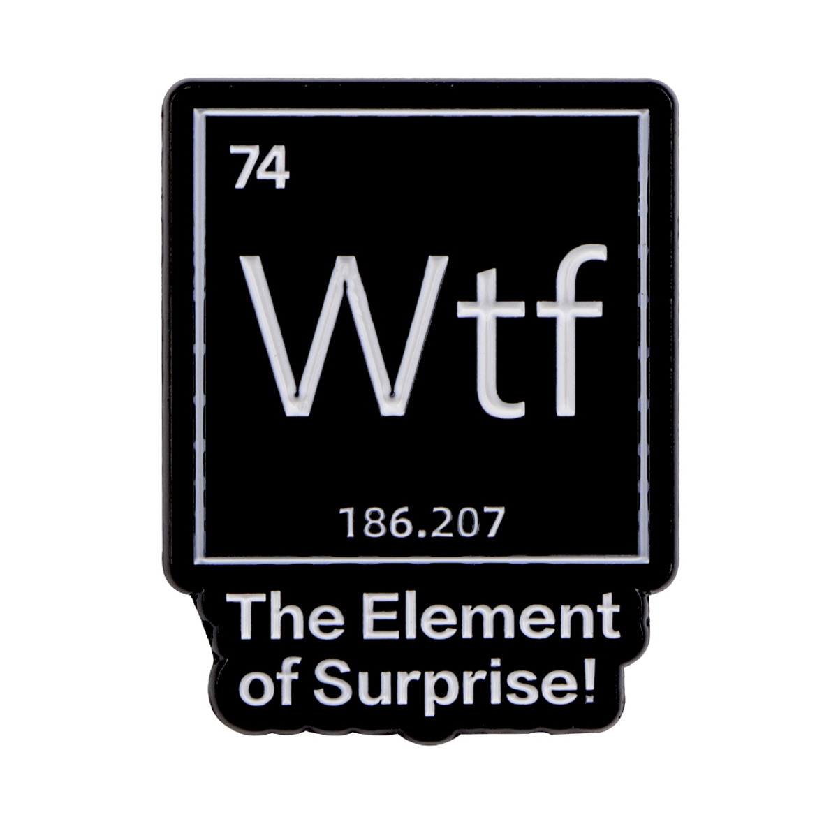 Chemical Element 74 Enamel Pin - Science Bob review and price
